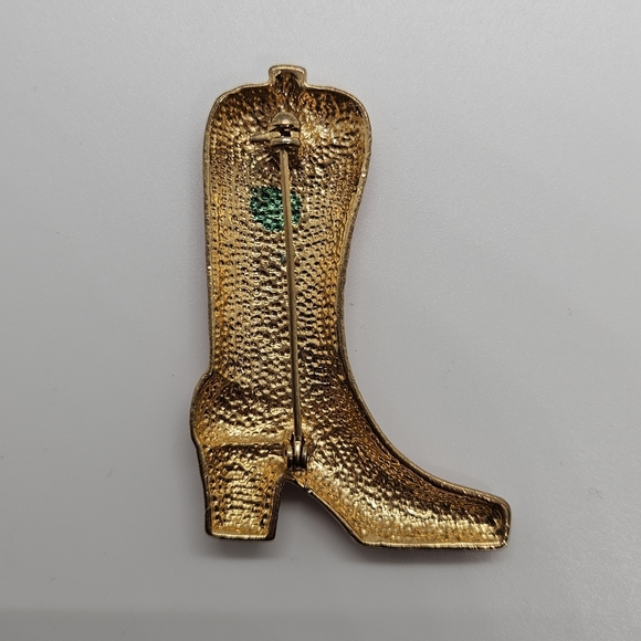 Western Mates Brooch Red Cowgirl Cowboy Boot - Picture 4 of 4